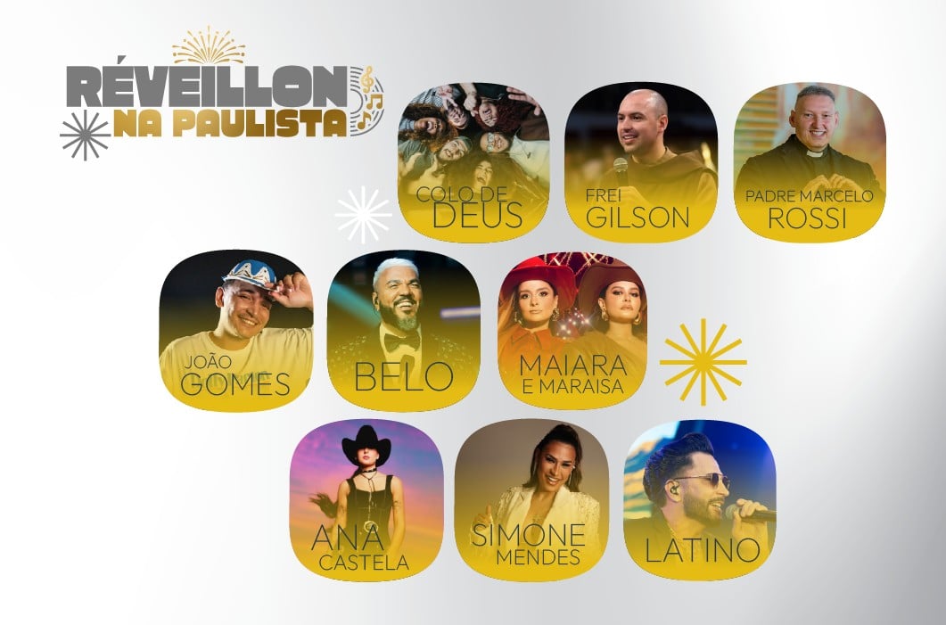 Réveillon da Paulista terá Ana Castela, João Gomes, Simone Mendes e Frei Gilson em 14 horas de shows gratuitos