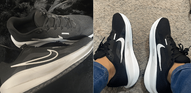 Tênis Nike Downshifter 13 é vendido nas cores preto, branco, cinza e azul