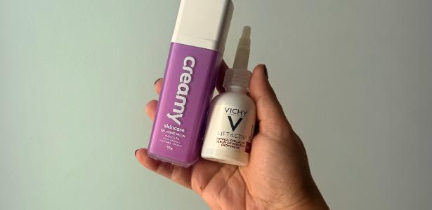 Creamy Retinol e Vichy Liftactiv Retinol Specialist Sérum prometem combater rugas na pele