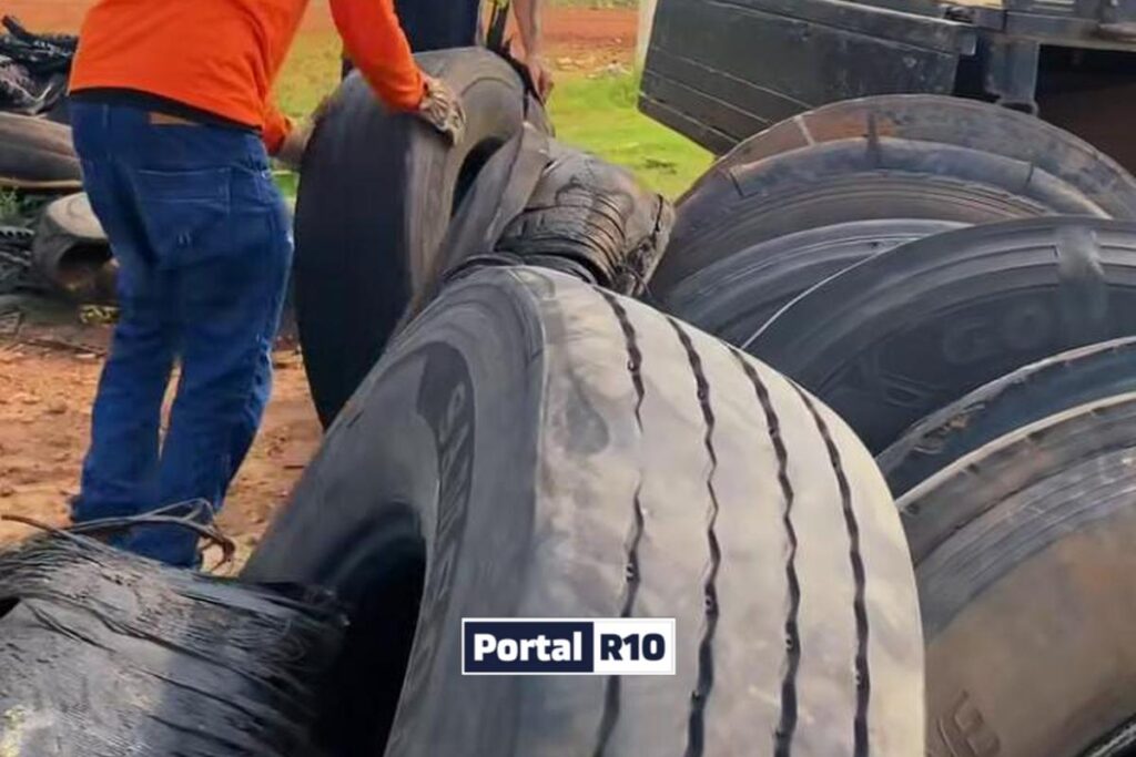 Secretaria do Meio Ambiente realiza ação de coleta de pneus em Demerval Lobão