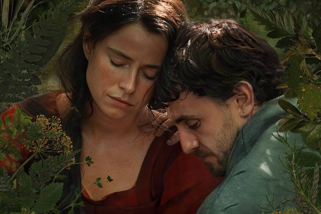 Jessie Buckley e Paul Mescal em cartaz de