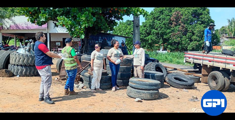 Prefeitura de Amarante intensifica ações de combate à dengue com recolhimento de pneus