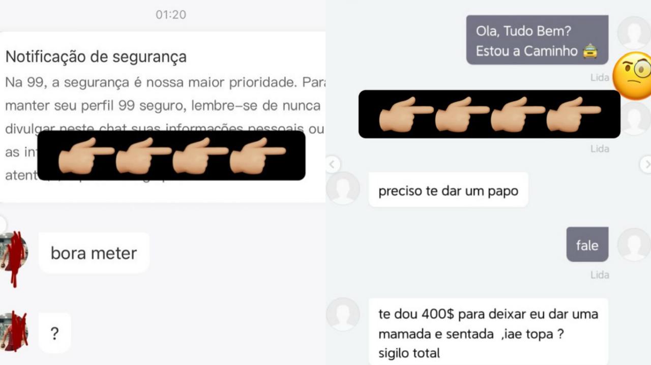 Motorista de aplicativo de Goiânia denuncia assédio em chats de aplicativos de corrida: “respeito para quem está trabalhando”