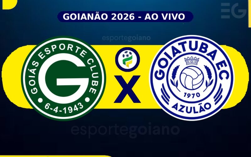 Ao vivo: Goiás x Goiatuba - 1ª rodada do Goianão 2026 - EG