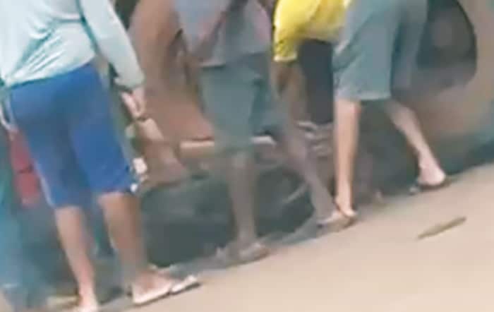 Adolescente fica preso entre pneus de carreta em grave acidente no Nortão