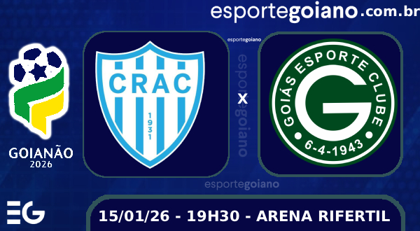 Na Arena Rifertil, Crac busca primeira vitória diante do embalado Goiás