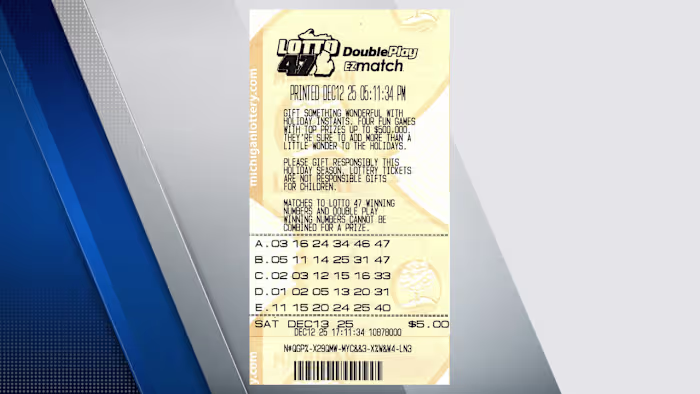 Macomb County man wins $32.91M from Michigan Lottery with numbers he’s played for 20 years