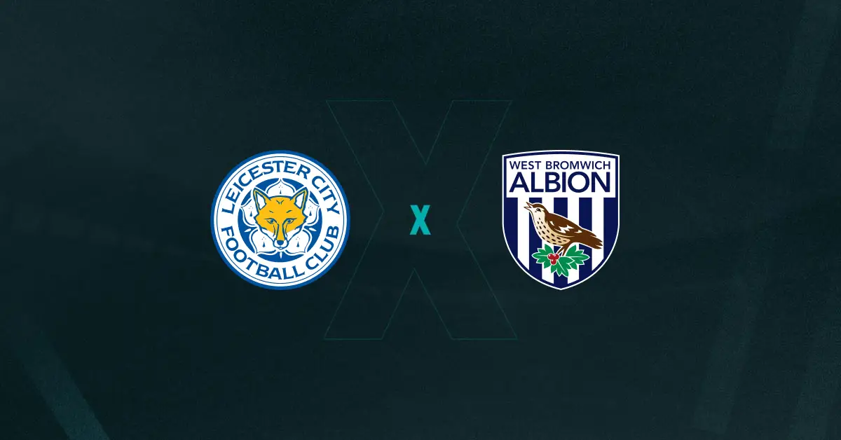 Escudos de Leicester e West Bromwich, que duelam pela Championship