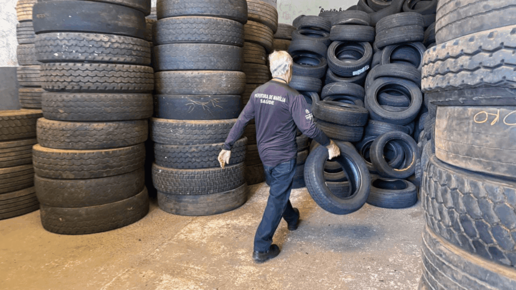 Prefeitura de Marília intensifica trabalho de recolhimento de pneus