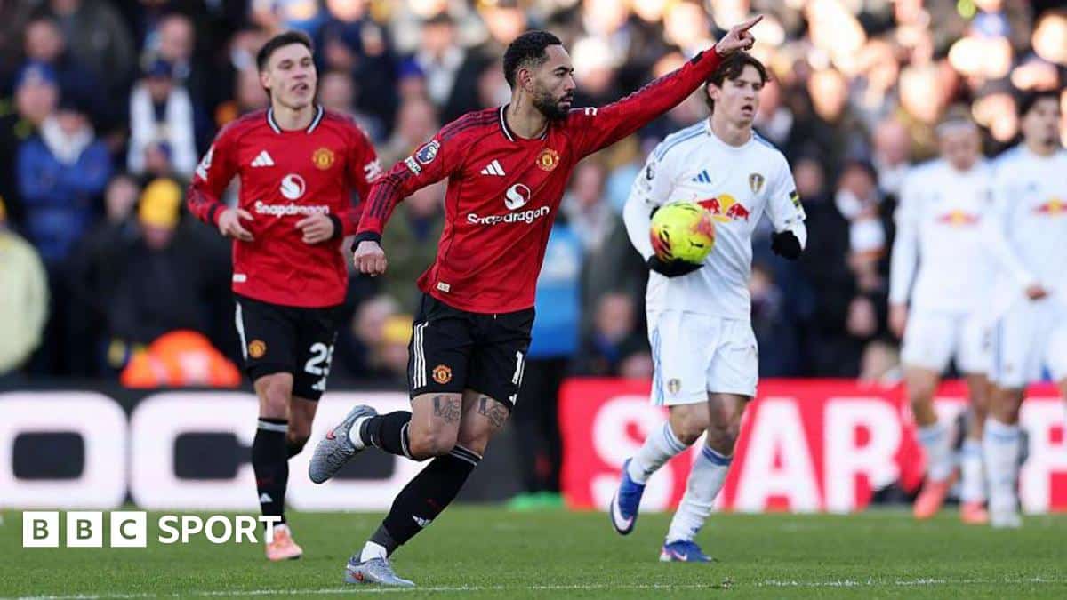 Leeds United 1-1 Manchester United: Brenden Aaronson and Matheus Cunha on target in draw