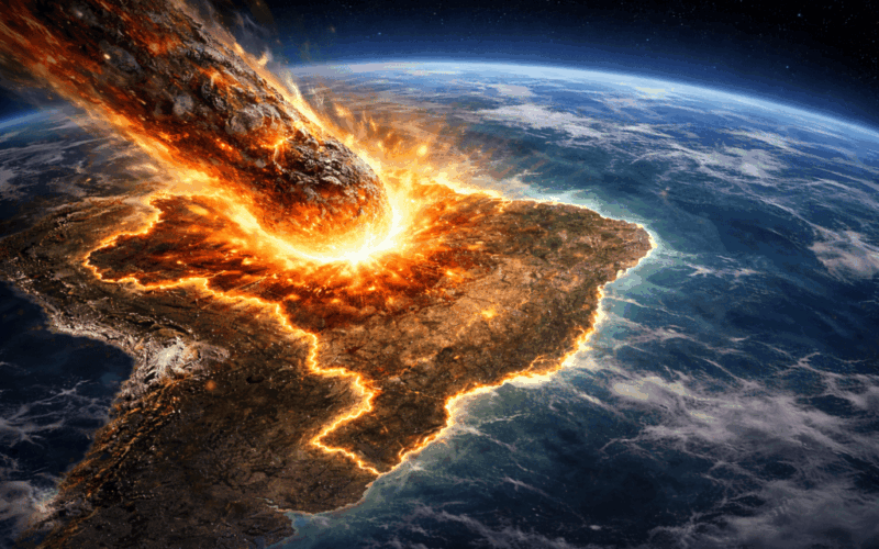 há milhões de anos, algo grande colidiu com o Brasil!