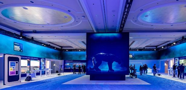 Estande da Intel na CES 2026