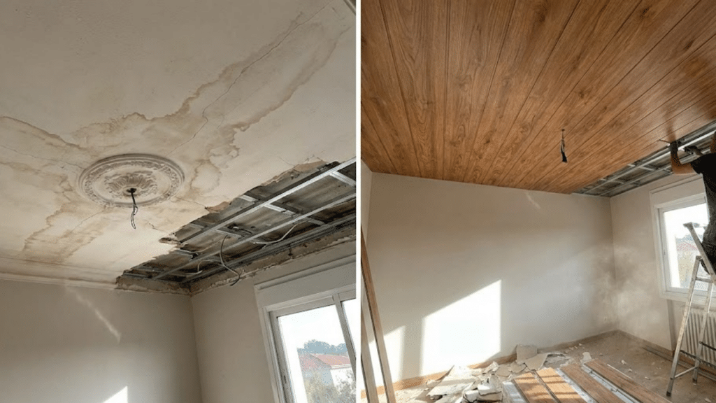 Forro de PVC amadeirado