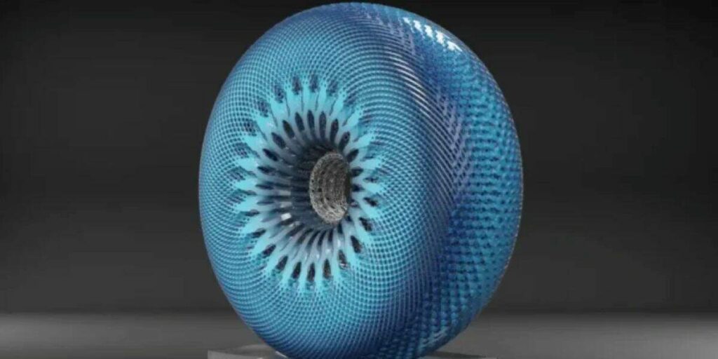 imagem de pneu hankook impresso em 3d