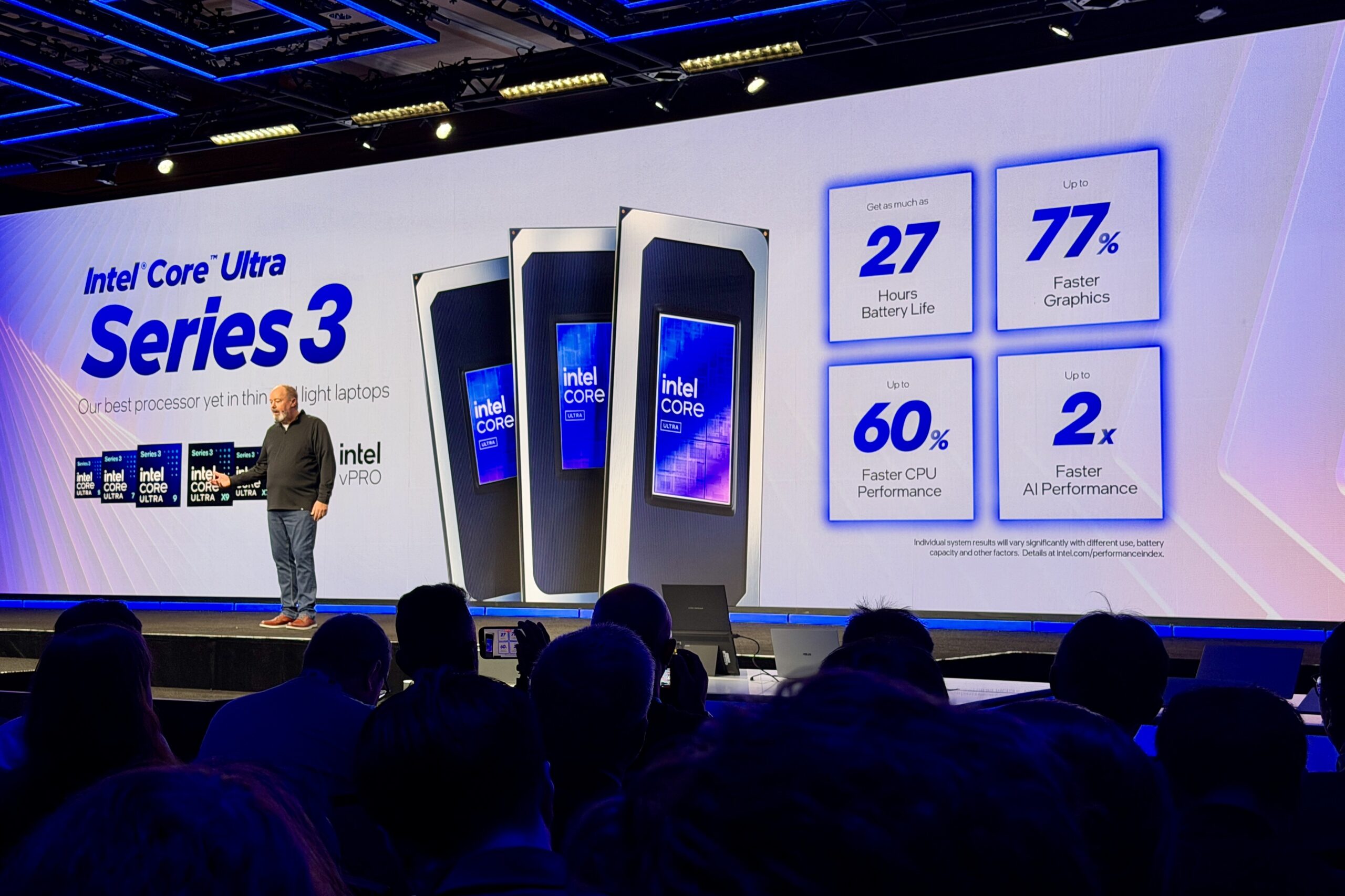 Intel anuncia processadores com IA até duas vezes mais rápida na CES 2026