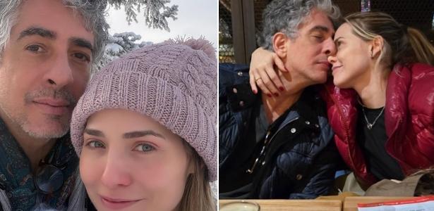 Leticia Colin posa com o ex-marido Michel Melamed