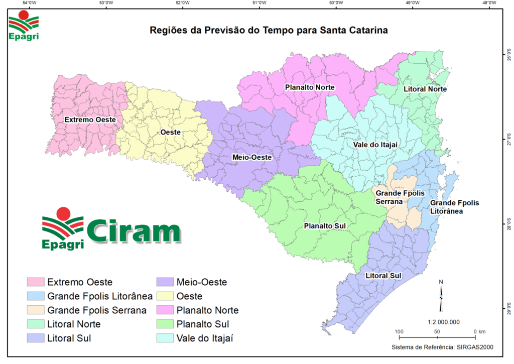 Previsão 5 dias – EPAGRI/CIRAM