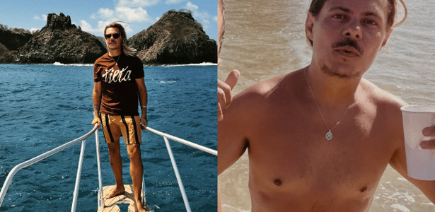 Marcus Majella curte dias de decanso em Fernando de Noronha