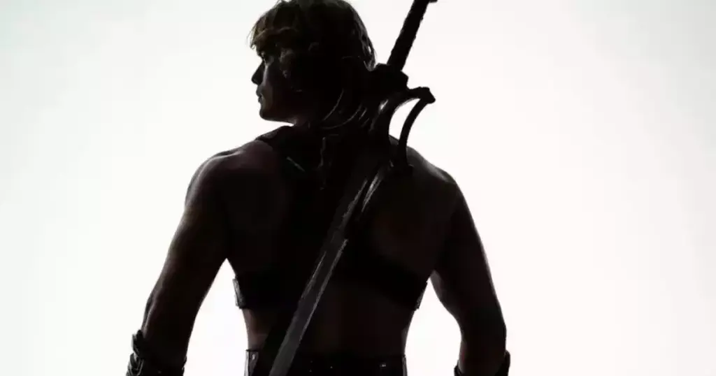 Man | Veja o personagem empunhando a Espada do Poder