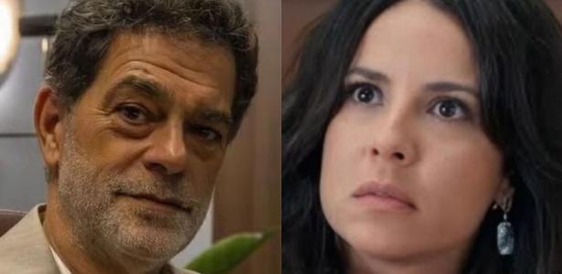Rogério (Eduardo Moscovis) e Zenilda (Andreia Horta) em